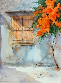 Sadia Arif, 11 x 15 Inch, Watercolor on Paper, Cityscape Painting, AC-SAD-043